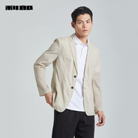 利郎空调服西服男外套轻薄凉爽皮肤衣24夏季 卡其色 195/104A