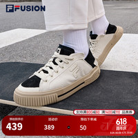 FILA FUSION斐乐官方潮牌WALLRIDE DX女鞋场下一脚蹬帆布鞋滑板鞋