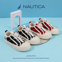 百亿补贴：NAUTICA 诺帝卡 儿童帆布鞋2024夏季中大童百搭透气软底旋钮运动鞋