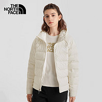 北面（The North Face）羽绒服女户外800蓬鹅绒高蓬防水防风保暖外套秋季|7QW7 N3N/白色 XL/170