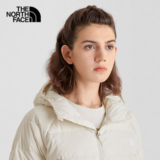 北面（The North Face）羽绒服女户外800蓬鹅绒高蓬防水防风保暖外套秋季|7QW7 N3N/白色 XXL/175