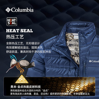 Columbia哥伦比亚户外男子金点热能热压大鹅绒700蓬羽绒服WE8287 464海军蓝 L(180/100A)