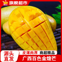 京世泽 广西百色金煌芒果 含箱9.5-10斤 单果重100g起 小果