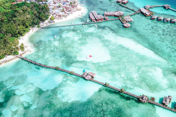 这里有教科书级别的果冻海，还免签！马来西亚仙本那4天3晚酒店住宿套餐，（含3晚酒店住宿（带早餐）+专车接送等）