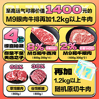 今日必買：春禾秋牧 牛排牛肉盲盒2kg M9和牛眼肉牛排隱藏款
