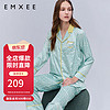 EMXEE 嫚熙 夏季月子服睡衣孕妇怀孕期家居服套装 不规则波点 L