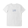 夏季商场同款舒适版圆领Logo字母印花设计白色男短袖T恤休闲
