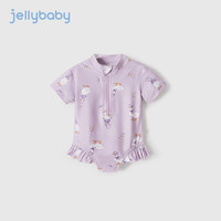 JELLYBABY女童泳衣洋气夏季2中小童防晒沙滩服夏装游泳衣1-3岁宝宝连体泳装