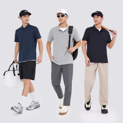 京东京造运动短袖polo衫男跑步户外夏季藏蓝