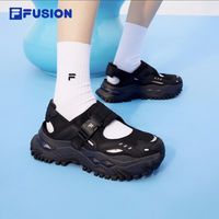 FILA 斐乐 FUSION斐乐潮牌女鞋硬糖凉鞋2024夏季休闲厚底鞋运动鞋