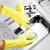 LIKUAI 利快 清洁手套3件套马来西亚进口丁腈家务手套含内衬吸汗防滑耐磨