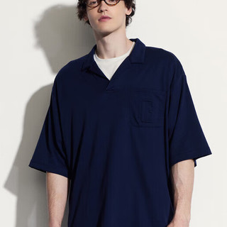 Gap 盖璞 男士吸湿速干凉感短袖POLO衫 464159 海军蓝 L
