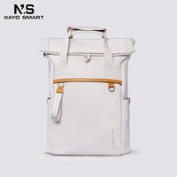 NAYO SMART2024双肩背包男女通勤户外16吋电脑背包大容量卷口包UrbanU6 米白色 20L可装16吋电脑