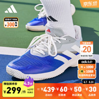adidas CourtJam Control M舒适网球运动鞋男子阿迪达斯 皇家蓝/白色/红色 41