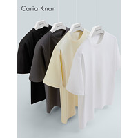 CariaKnar 凯卡娜 夏季重磅克纯色短袖t恤