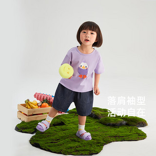 JELLYBABY女童t恤2024新款婴幼儿圆领上衣夏装潮儿童夏季衣服1岁宝宝短袖夏