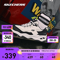SKECHERS 斯凯奇 D'Lites 4.0 中性休闲运动鞋 237226/WBK 白色/黑色 41.5