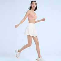 CAMEL 骆驼 运动文胸跑步瑜伽健身内衣女款针织背心 A7S1QL9117 裸粉 L