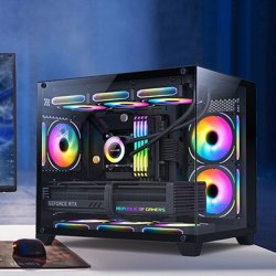 ipason攀升i54070super电竞游戏台式机电脑主机海景房配置一i512400f