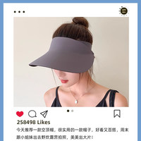 焦下同款防晒帽女夏季防紫外线无痕遮阳帽子可折叠运动太阳帽空顶
