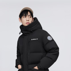 bosideng波司登新款冬季保暖时尚运动保暖中长款连帽情侣男女同款羽绒