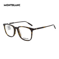 万宝龙(MONTBLANC)近视眼镜框架MB0089OK 006+依视路钻晶膜岩1.56镜片 006玳瑁色(大)