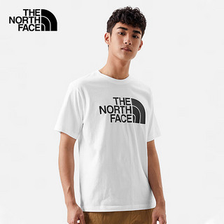 北面（The North Face）户外运动休闲纯棉T恤男舒适柔软百搭简约耐穿24春夏|86PS FN4/白色 XS/160