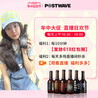 【荔枝小麦】厚浪艾尔精酿啤酒果味啤女生小瓶装鲜啤原浆啤酒整箱