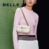 88VIP：BeLLE 百丽 包包女新款高级质感粉色小香风链条包斜挎包单肩包X6759CX3