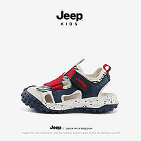 Jeep 吉普 儿童凉鞋夏季新款溯溪鞋男女童涉水洞洞鞋轻便防滑运动沙滩鞋