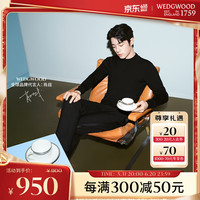 WEDGWOOD【肖战】威基伍德王薇薇VeraWang金色蕾丝咖啡杯两杯两碟