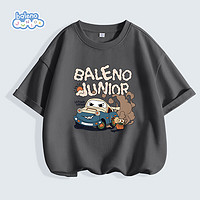 Baleno 班尼路 男童短袖2024款大童纯棉半袖夏装儿童夏季潮流宽松薄款上衣T恤