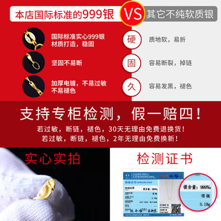 SEVEN QUEEN 99足银镀18K金素链 女式项链