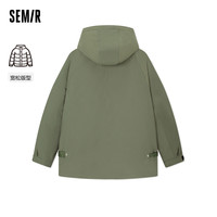 森马 Semir羽绒服男冬季宽松加厚连帽时尚工装风通勤男装外套