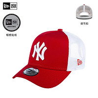 NEW ERA 纽亦华 EW ERA纽亦华 棒球帽鸭舌帽男女同款 TRUCKER MLB洋基队 11588488红色NY