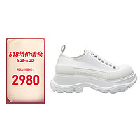 ALEXANDER MCQUEEN 历山大.麦昆（ALEXANDER MCQUEEN）女士白色休闲系带运动鞋 611705 W4MV2 9000 41