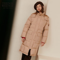 Teenie Weenie小熊连帽羽绒服女冬季女羽绒服