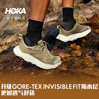 HOKA ONE ONE男女款阿纳卡帕2中低帮防水户外徒步鞋ANACAPA 2 GTX 蜜色/麦青色-男（低帮） 44