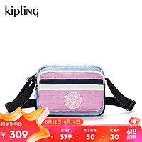 kipling 凯普林 女款轻便帆布包2024春季腰包胸包单肩包斜挎包SISKO SISKO-粉蓝白拼接