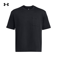 安德玛 德玛（UNDERARMOUR）春夏Meridian男子训练运动短袖T恤1382805 黑色001 L