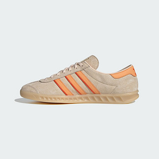 adidas ORIGINALS Hamburg 24 中性运动板鞋 IG2109 沙棕/淡橙黄/学院橙黄 40