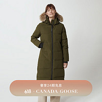 加拿大鹅（Canada Goose）Mystique 女士派克大衣大鹅羽绒服外套 3035L 49 军绿色 S