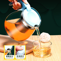 泡茶壶玻璃过滤家用耐高温茶吧机水壶茶水分离冲茶壶茶具套装茶壶
