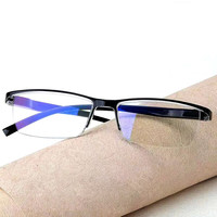 米奇啵啵 mikibobo防蓝光老花眼镜老人用 超轻 男女老人通用 黑色耐磨可选度数 高清防蓝光 100度 高清防蓝光(带眼镜盒+眼镜布)