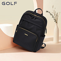 高尔夫（GOLF）双肩背包女士书包休闲运动旅行背包时尚通勤出游背包 款式6-优雅黑