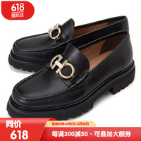 菲拉格慕（Ferragamo）男鞋 马衔扣莫卡辛商务正装乐福鞋 黑色0696083 5/39