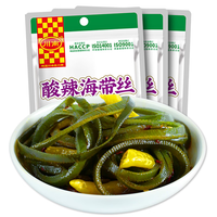 川南麻辣海带丝53g袋装小零食香辣下饭菜开味菜零食榨菜小咸菜 川南酸辣海带丝53g*10袋