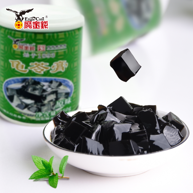 鹰金钱梧州龟苓膏红豆原味双钱广西即食烧仙草非果冻布丁零食