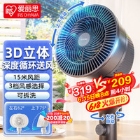 IRIS/爱丽思 自动左右摆动 空气循环扇 遥控器 灰色