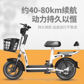 飞鸽（FLYING PIGEON）电动车新国标智能电动自行车男女式双人款成人48V长续航电瓶车